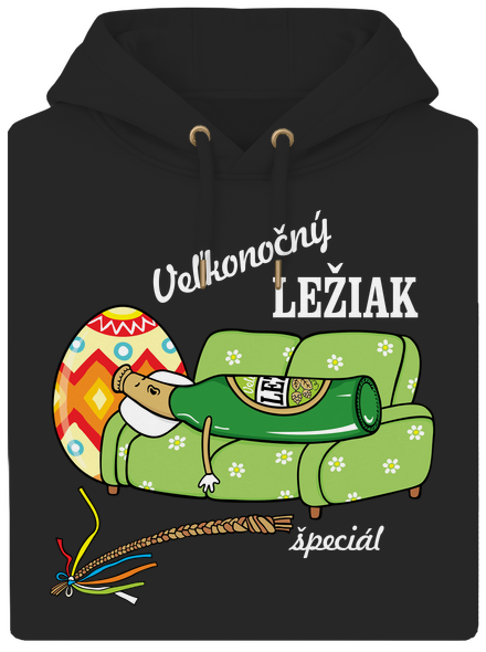 Veľkonočný ležiak unisex mikina premium Dark Black
