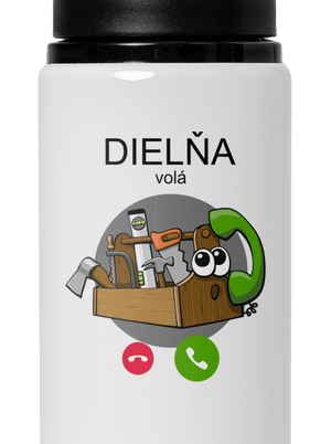 Dielňa volá flaša na vodu White