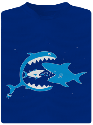 Rybky pánske športové tričko Royal Blue Mal