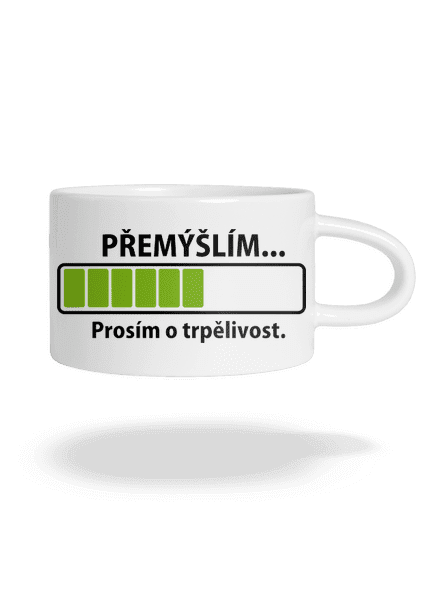 Premýšľam hrnček makronka White