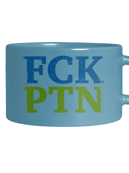 FCK PTN hrnček makronka Blue Macaron