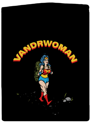 Vandrwoman pánska mikina na zips Black