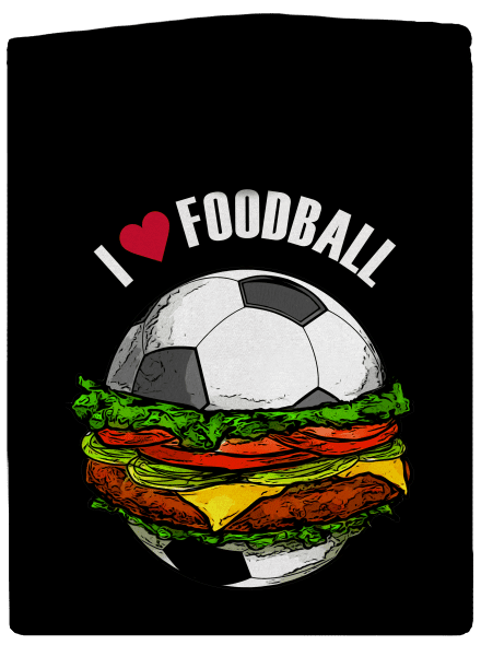 Foodball dámska mikina na zips Black