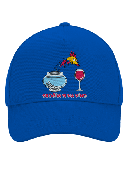 Skočím si na víno šiltovka baseballka Bright Royal