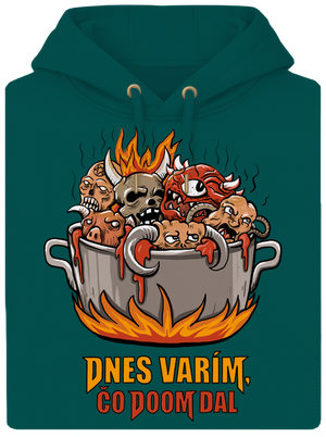 Čo Doom dal unisex mikina premium Emerald Green