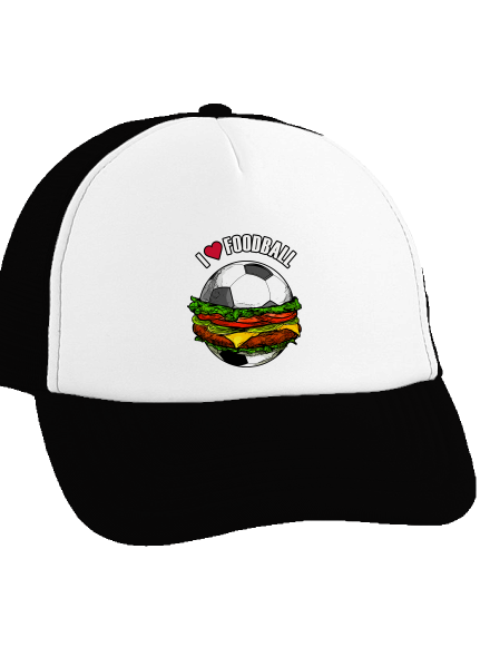 Foodball šiltovka truckerka Black cap