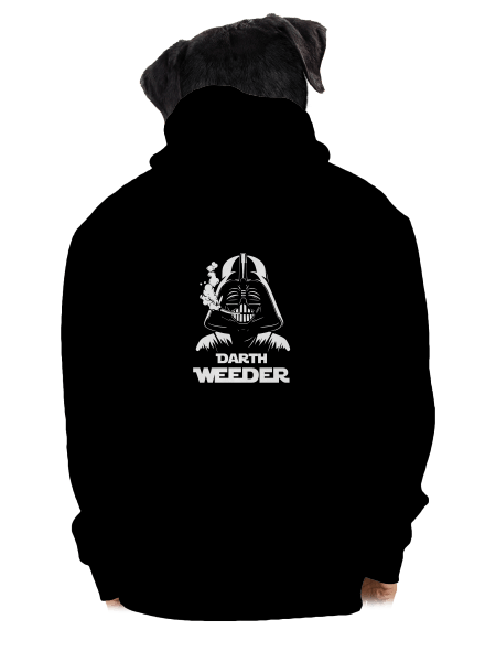 Darth Weeder pánska mikina na zips Black