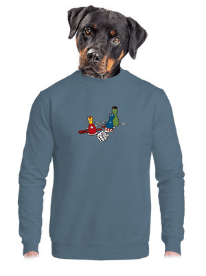 unisex mikina bez kapucne