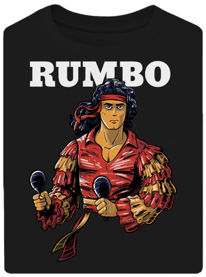 Rumbo unisex tričko oversized Black