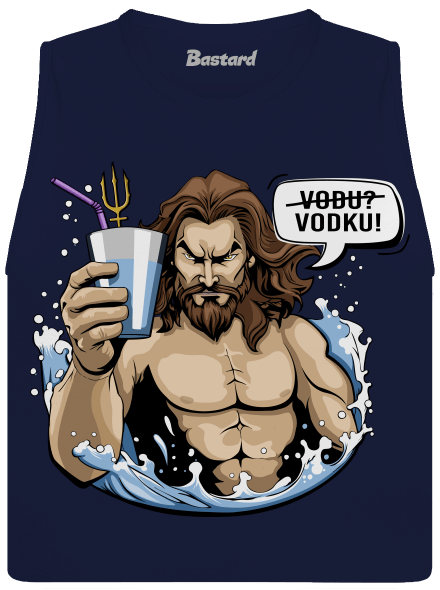 Aquaman dámske tielko voľné Navy