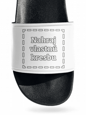 Detské kresby - Nahraj vlastnú šľapky White