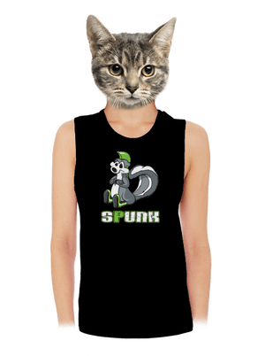 Spunk dámske tielko voľné Black