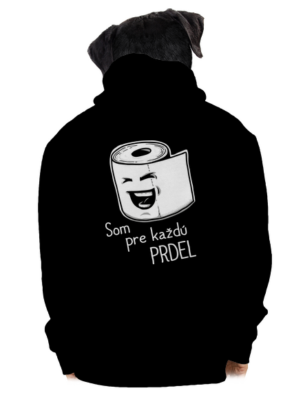 Prdel pánska mikina na zips Black