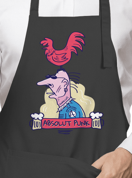 Absolut Punk zástera Dark Grey