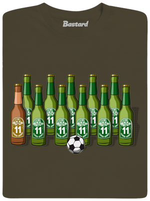 Futbalová jedenástka pánske dlhý rukáv Urban Khaki