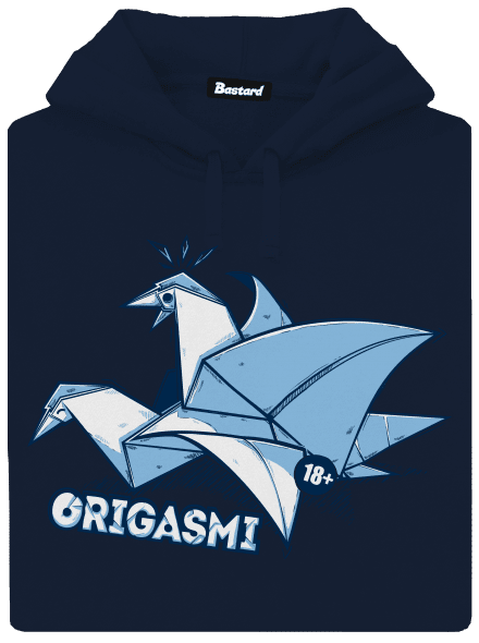 Origasmi pánska mikina klokanka Navy
