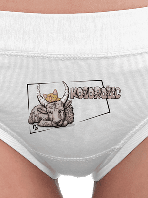 Mačací horoskop: Kozorožec dámske nohavičky White