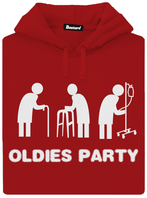 Oldies party dámska mikina klokanka Red Mal
