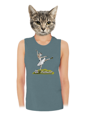 Futbalet dámske tielko voľné Heather Deep Teal