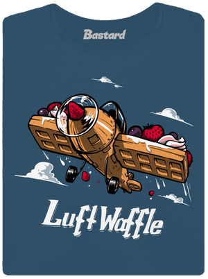 Luftwaffle dámske tričko prémium Petrol Blue