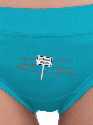Súkromný pozemok dámske nohavičky Turquoise