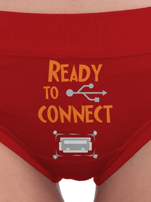 USB pripojenie dámske nohavičky Red Mal