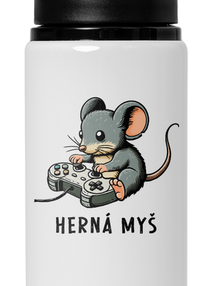 Herná myš flaša na vodu White