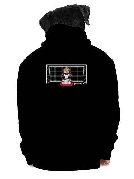 Gólmanka pánska mikina na zips Black