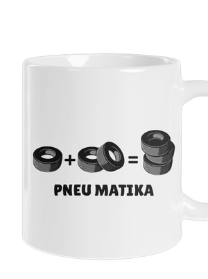Pneu Matika klasický hrnček White