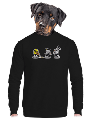 unisex mikina bez kapucne