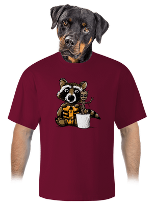 Strážcovia galaxie unisex tričko oversized Garnet