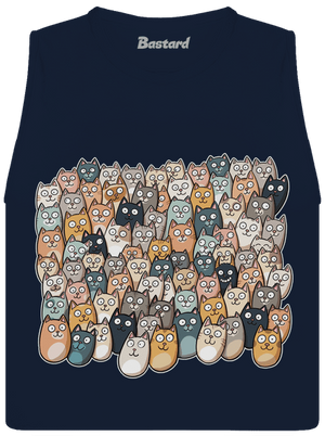 Nájdi čerta dámske tielko voľné Navy