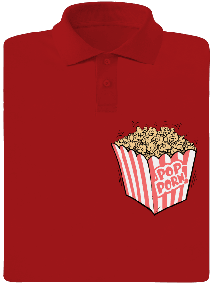 Popporn pánska polokošeľa Red Mal