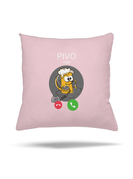 Pívo volá vankúš Light Pink