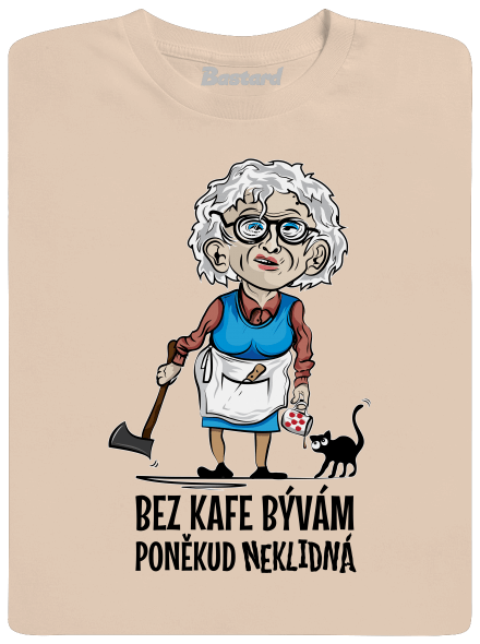 Neklidná bez kafe pánske tričko Sand