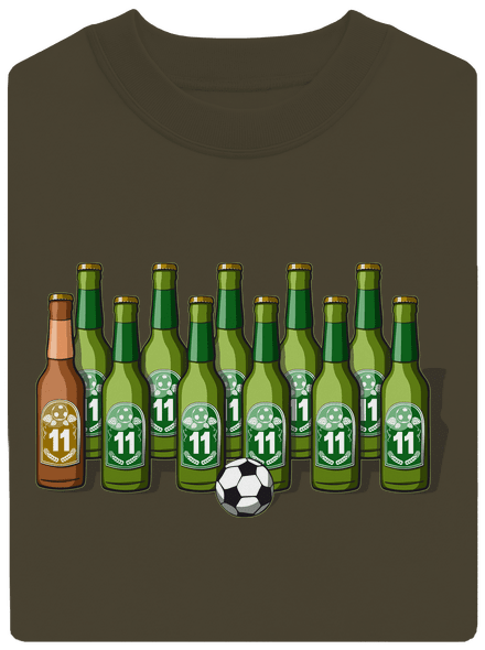 Futbalová jedenástka unisex mikina bez kapucne Urban Khaki