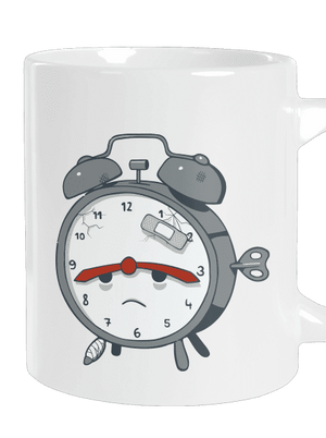 Budíček veľký hrnček White