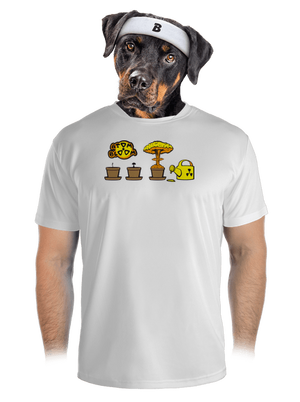 Atom bloom pánske športové tričko White