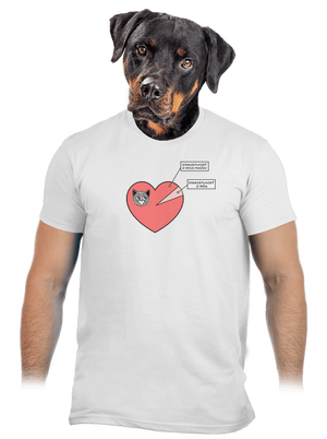 Staroslivosť o mačku pánske tričko White