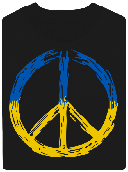 Ukrajina - Peace unisex mikina bez kapucne Black