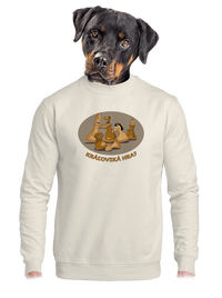 unisex mikina bez kapucne