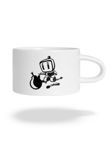 Bomberman hrnček makronka White