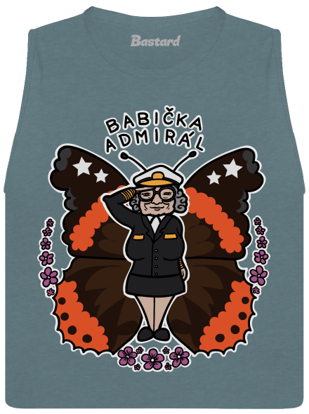 Babička admirál dámske tielko voľné Heather Deep Teal