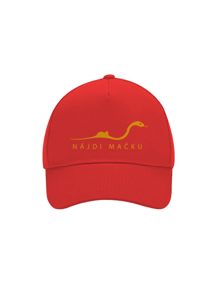 Nájdi mačku šiltovka baseballka Classic Red