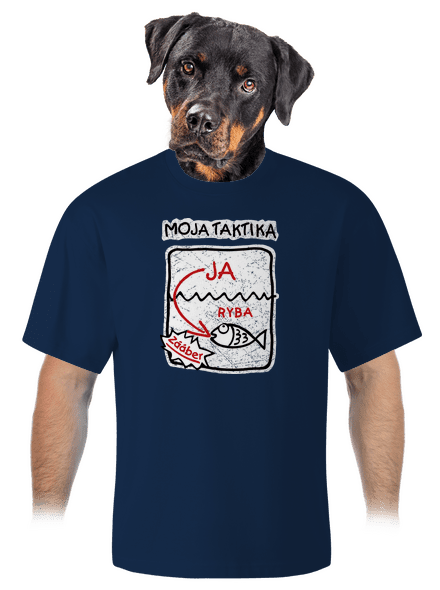 Rybárska taktika unisex tričko oversized Midnight Blue
