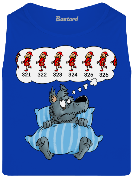 Vlčia nespavosť pánske tielko Royal Blue