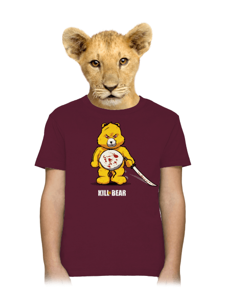 Killer bear detské tričko Burgundy