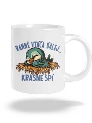 Ranné vtáča spí veľký hrnček White