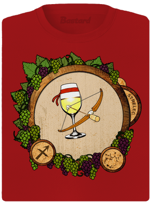 Vínny horoskop: Strelec dámske športové tričko Red Mal