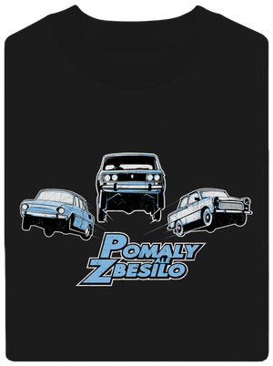 Pomaly a zbesilo unisex mikina bez kapucne Black